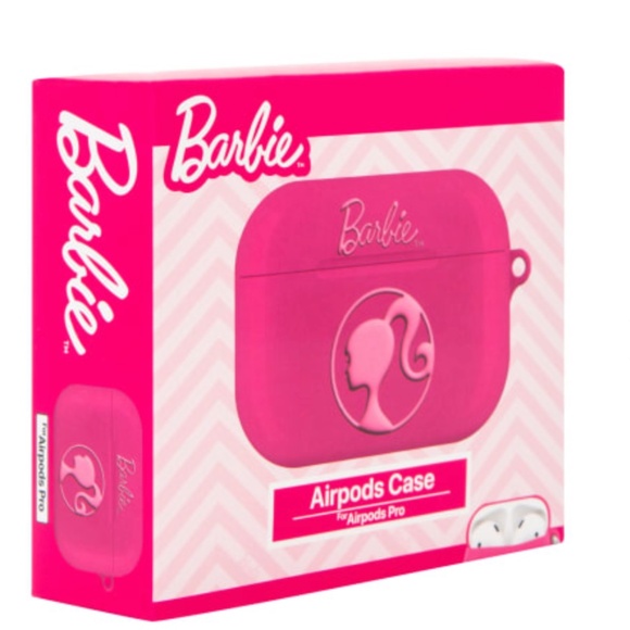 NWT! Mattel Barbie Apple AirPods PRO Case in Pink with Silver Tone Clip! - Picture 4 of 5